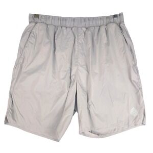 Stio Mens Eddy Shorts Gray Nylon Outdoor Active Running 7 Inch Inseam Large